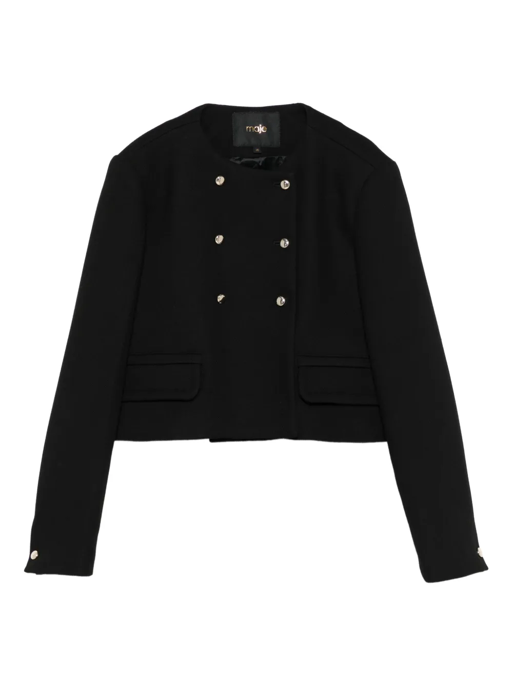 Maje blazer corto con doble botonadura | negro | Image 1