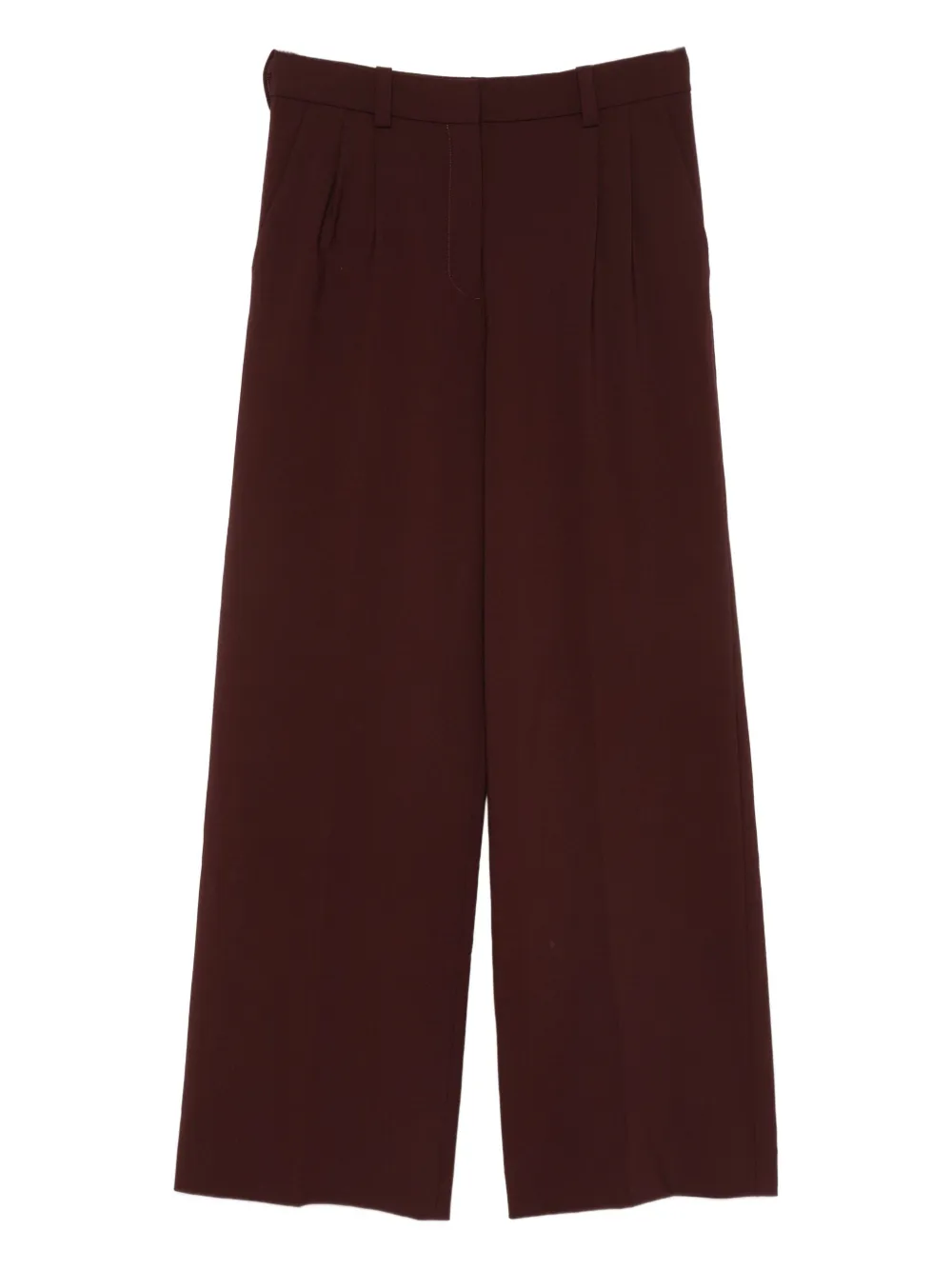 Maje pleated straight trousers | Red | Image 1