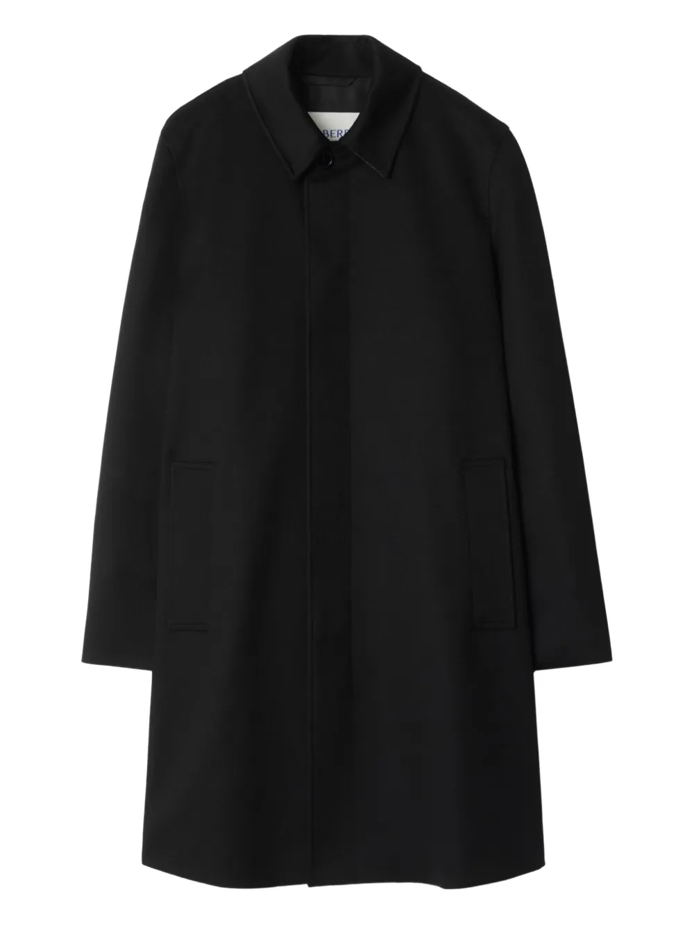 Burberry Jas met enkele rij knopen Zwart