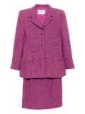 CHANEL Pre-Owned 1990-2000s setup suit jacket skirt - Purple
