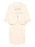CHANEL Pre-Owned 2007 setup suit jacket skirt - White