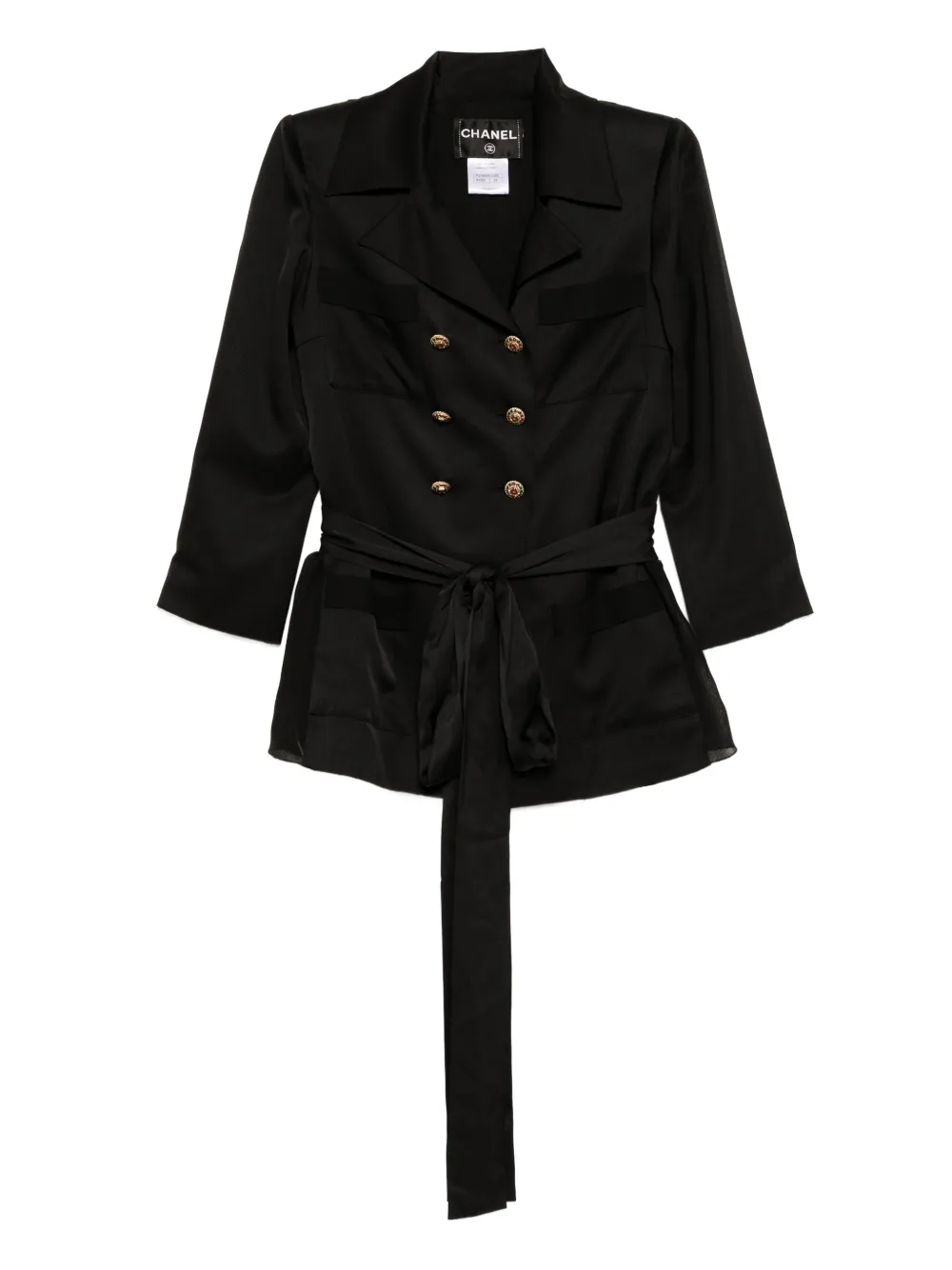 CHANEL Pre-Owned 2010 ダブルジャケット - ブラック CHANEL Pre-Owned 2010 ダブルジャケット - ブラック