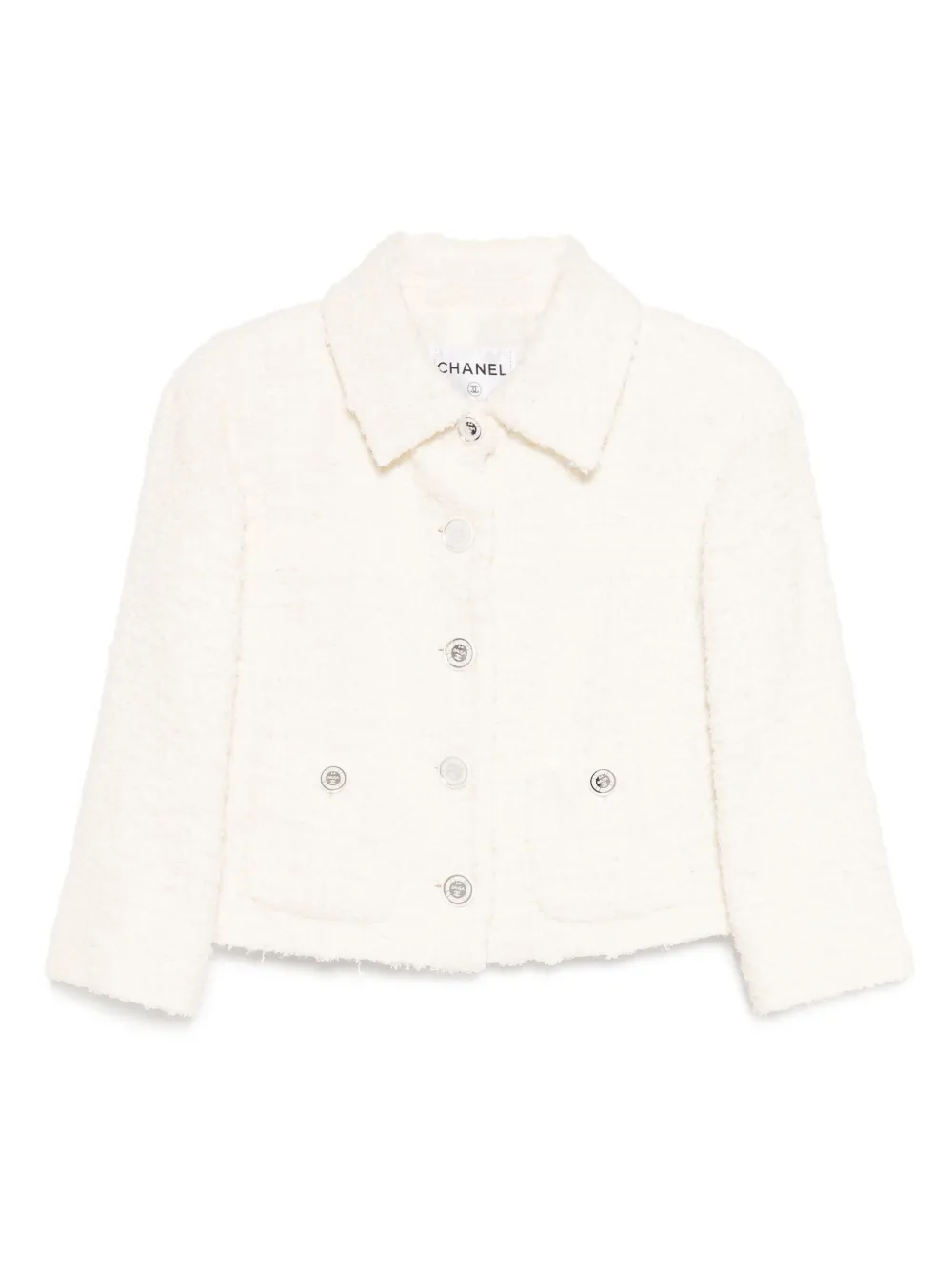 CHANEL Pre-Owned 2018 single-breasted jacket | White | Image 1