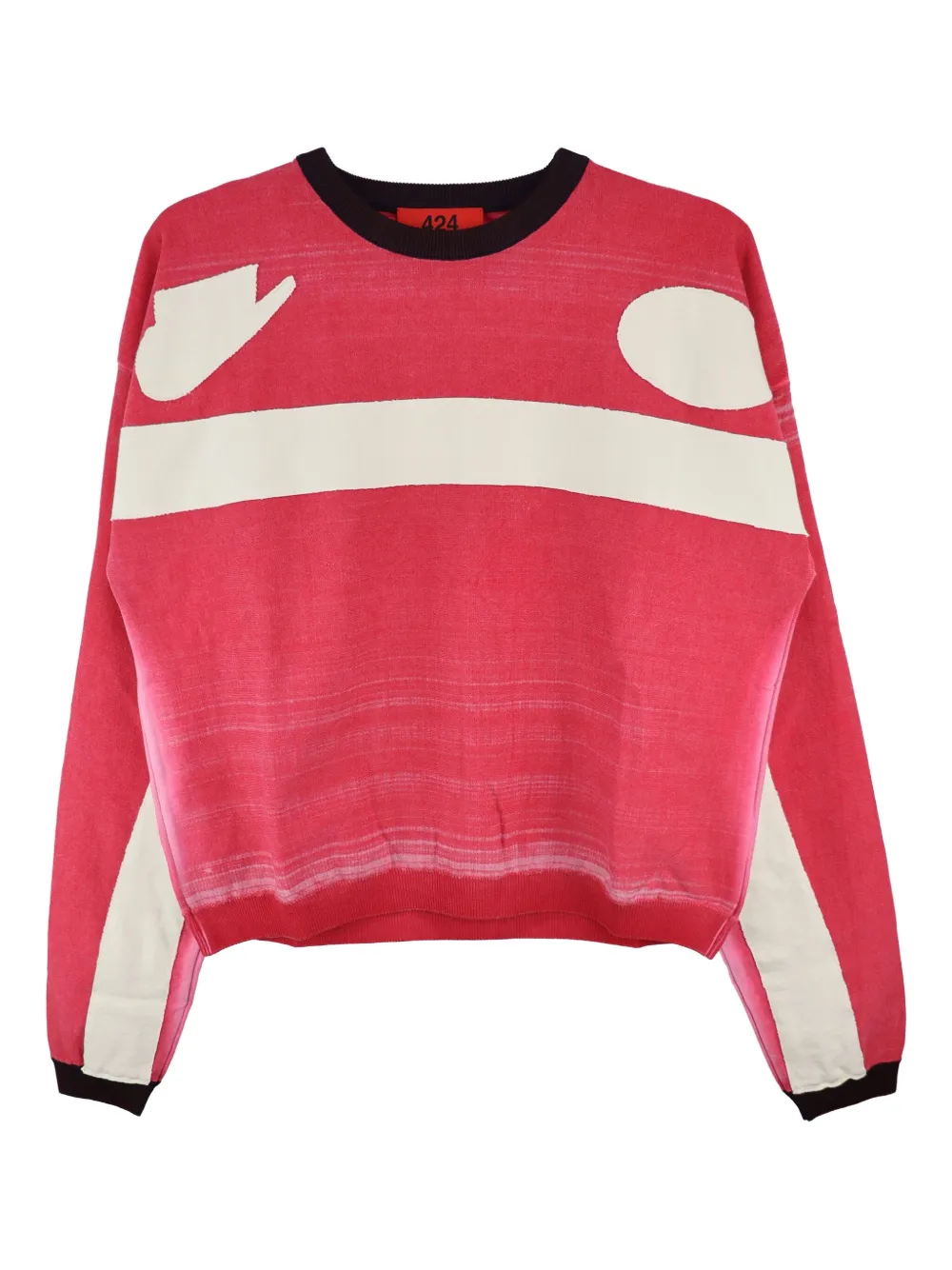 424 graphic-print sweatshirt Rood