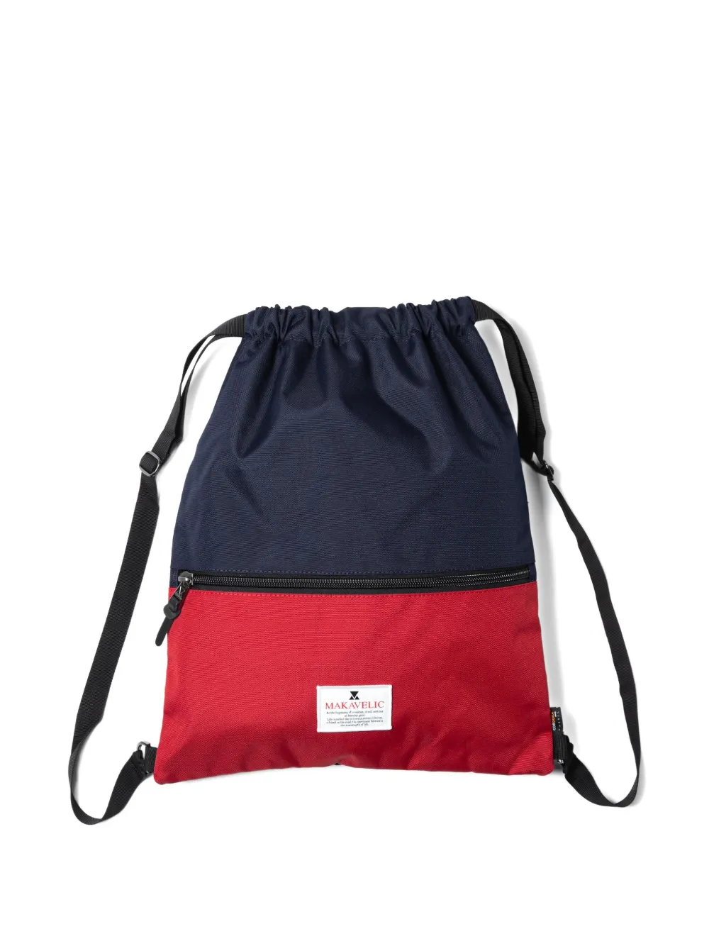 Makavelic Tweekleurige rugzak met trekkoord Blauw