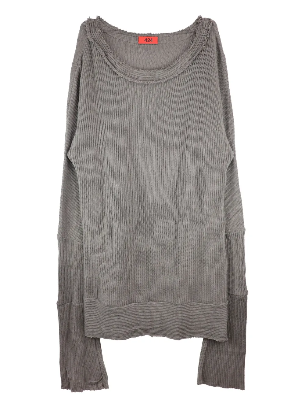 424 ribbed sweater Grijs