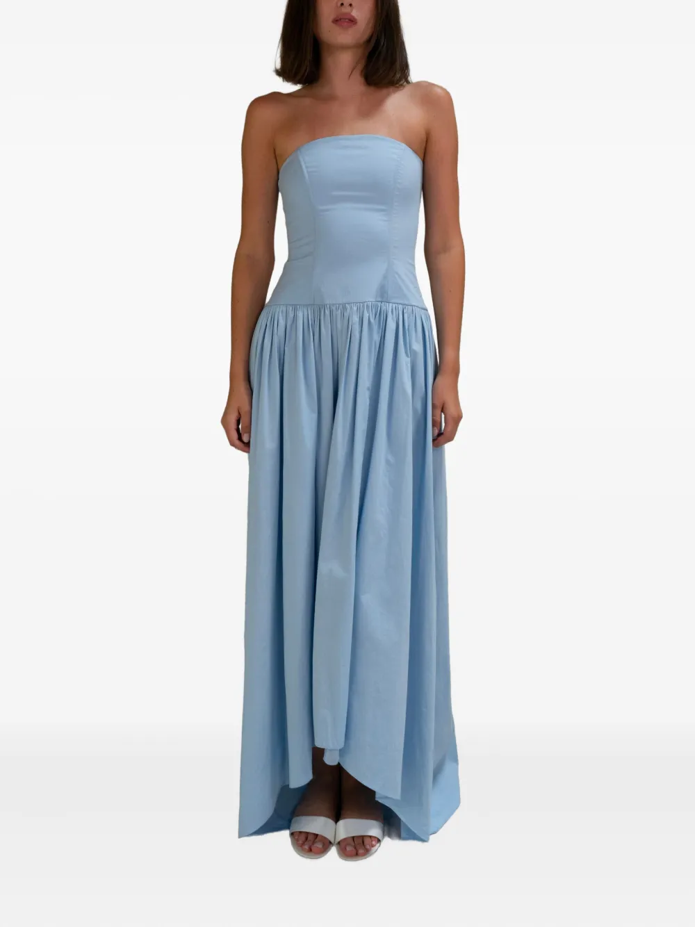 AZEEZA strapless maxi dress - Blu