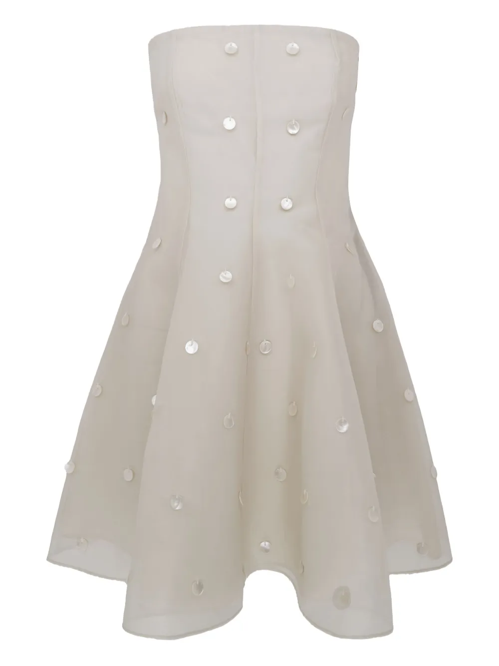 strapless layered dress