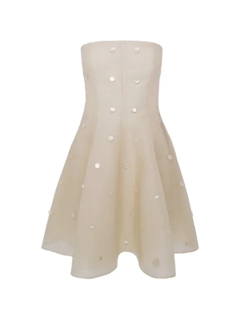 AZEEZA Sable Mini strapless embellished mini dress