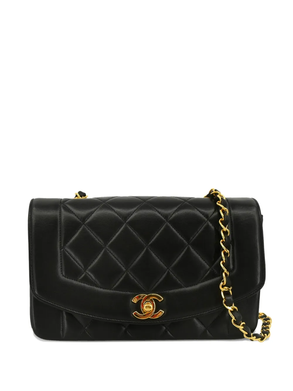 CHANEL Pre-Owned Borsa a spalla Diana piccola 1995 - Nero