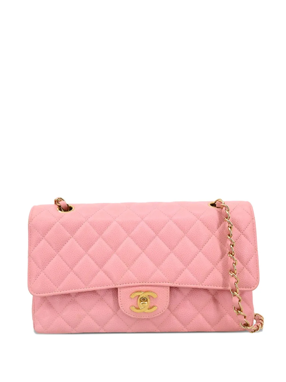 CHANEL Pre-Owned 2003 ダブルフラップ ショルダーバッグ - ピンク CHANEL Pre-Owned 2003 ダブルフラップ ショルダーバッグ - ピンク