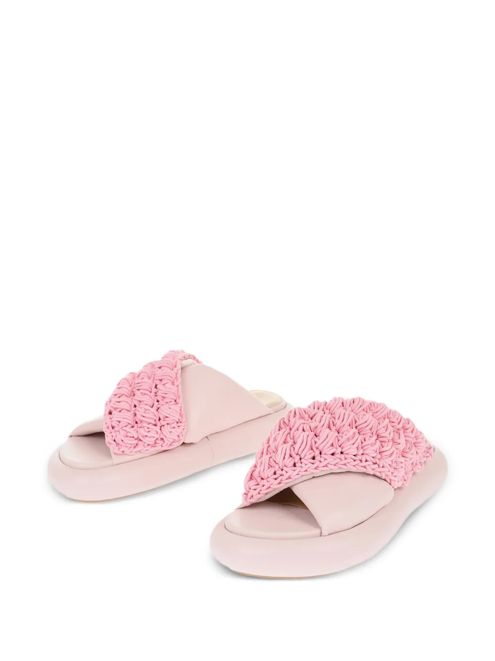 JW Anderson crossover-strap leather plaftorm slides | Heeled Sandals | Image 2