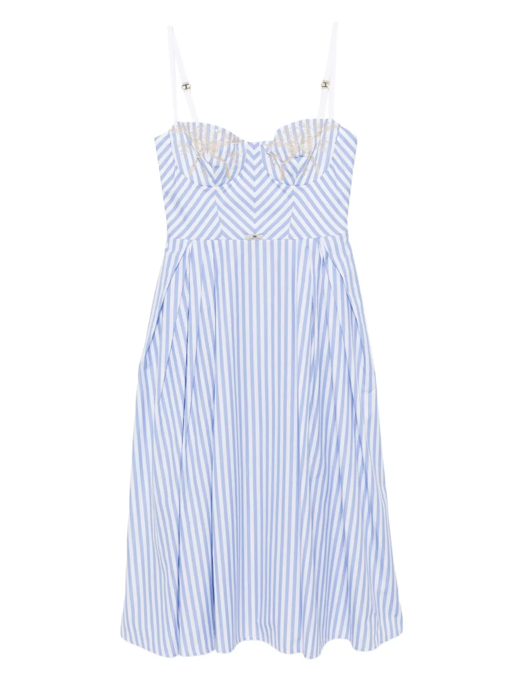embroidered midi dress