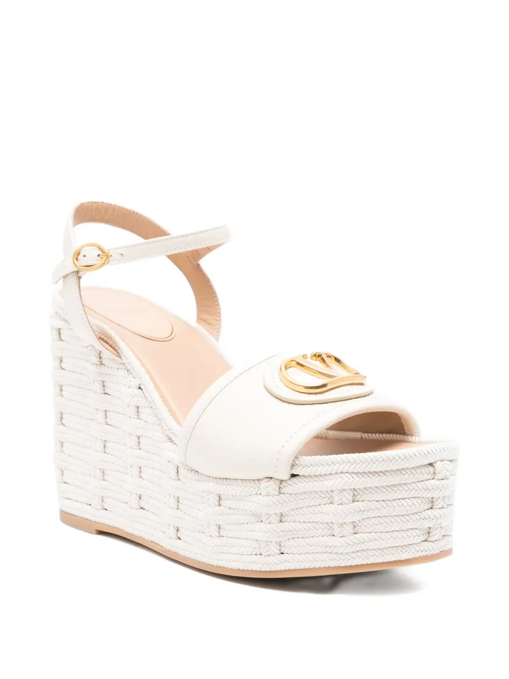 Valentino Garavani 120mm wedge sandals Neutrals