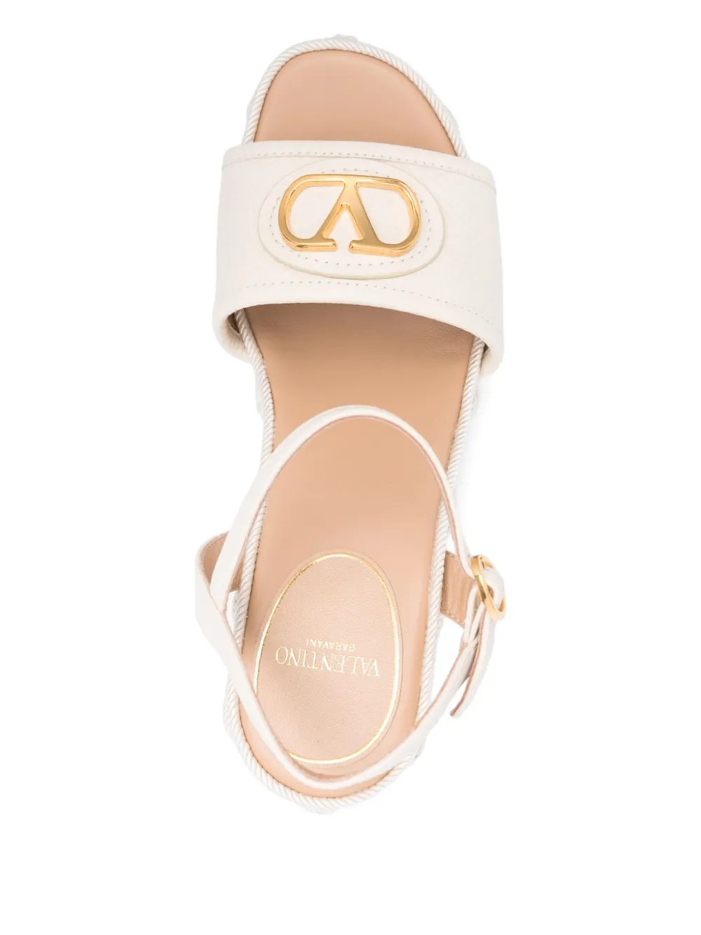 Valentino Garavani 120mm wedge sandals Neutrals