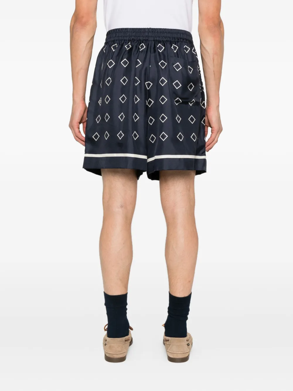 Valentino Garavani Shorts met geometrische print Blauw