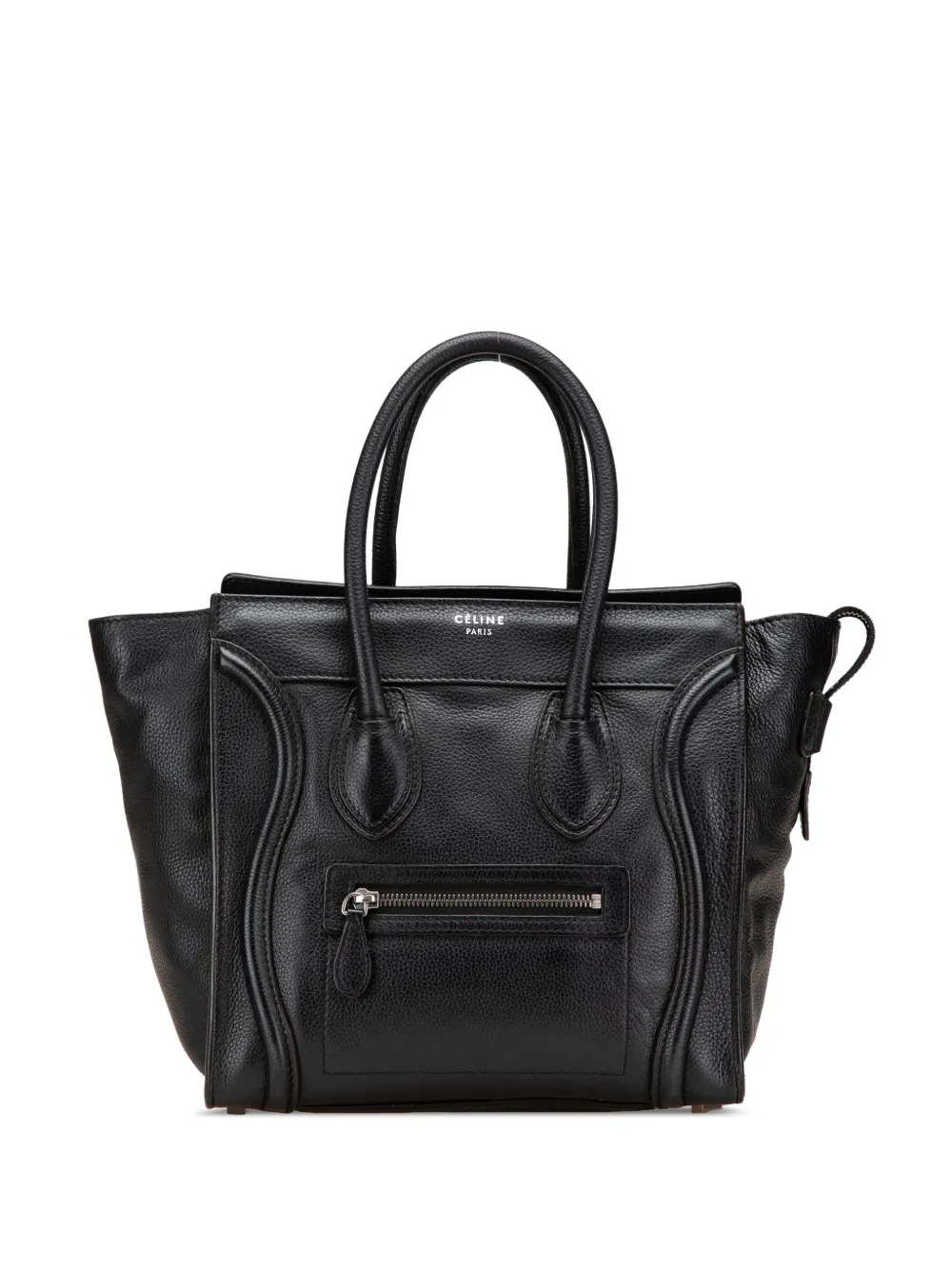 Céline Pre-Owned 2012 Micro Drummed Calfskin Luggage tote bag - ブラック Céline Pre-Owned 2012 Micro Drummed Calfskin Luggage tote bag - ブラック
