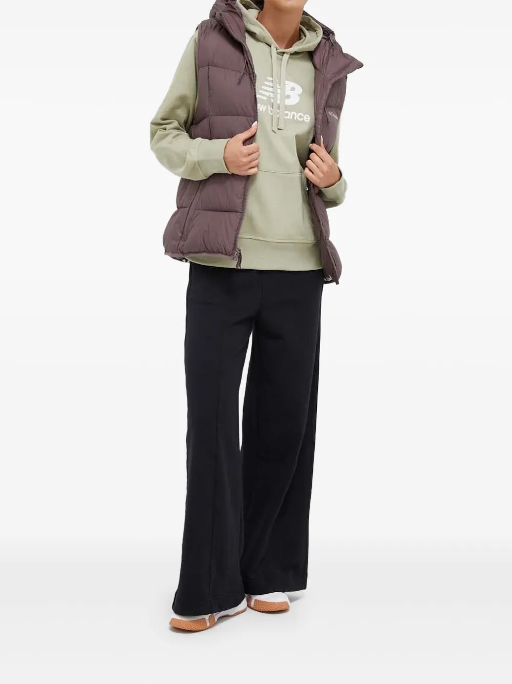 Columbia hooded puffer gilet | Purple | Image 1