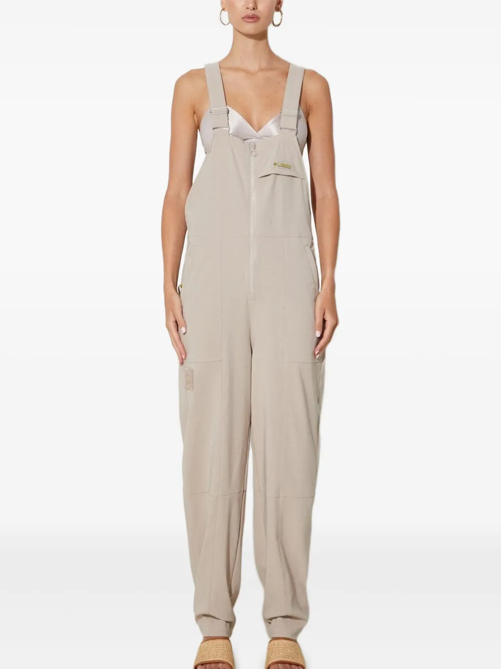 Columbia Jumpsuit met logo-applicatie - Beige