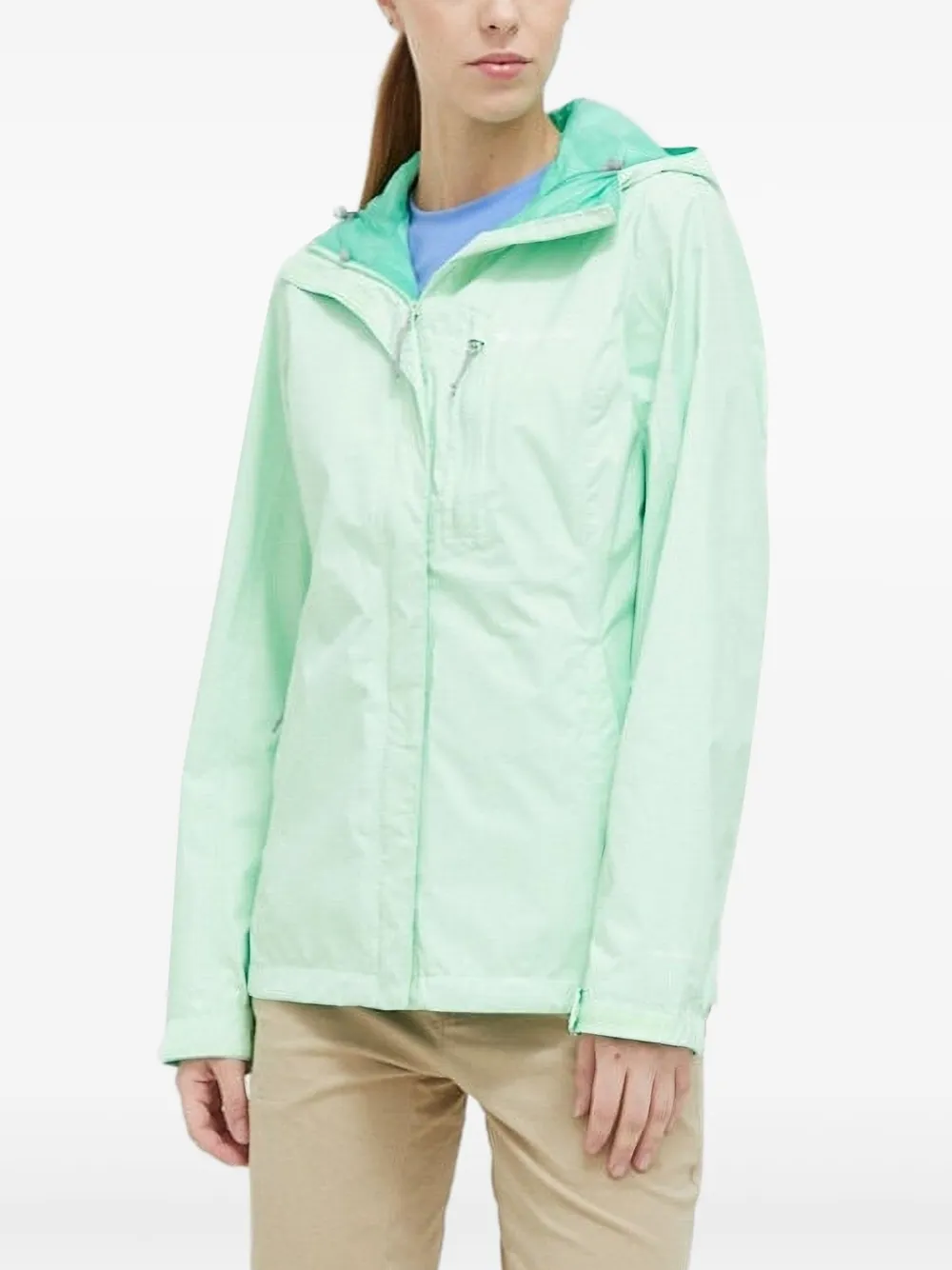 Columbia Hooded Zip-front Jacket In Green