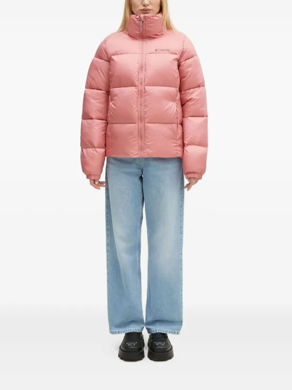 Columbia Puffect™ II Quilted Turtleneck Puffer Jacket | Pink