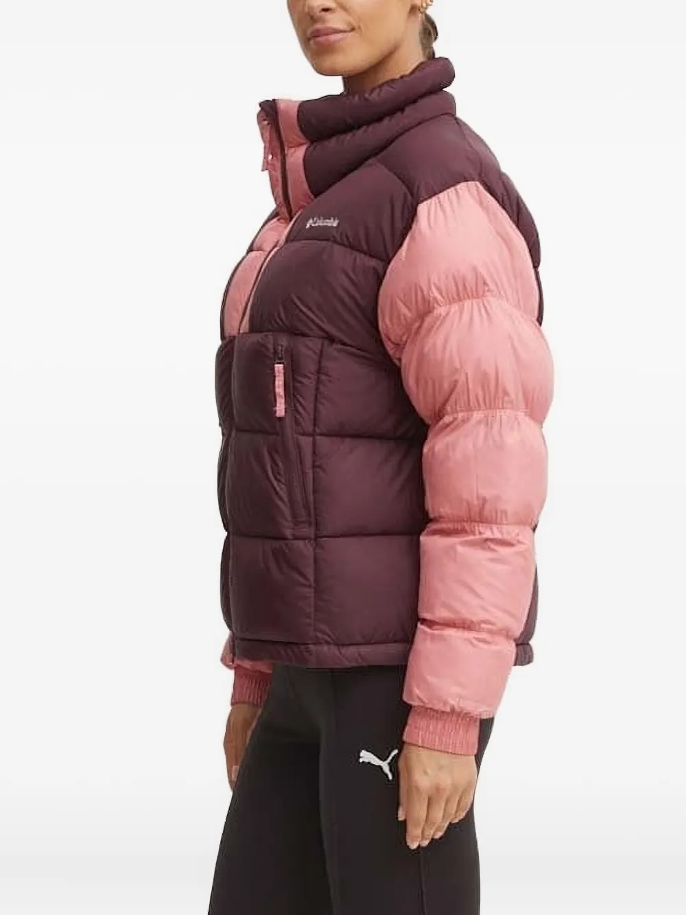 Columbia embroidered-logo puffer jacket | Purple | Image 1