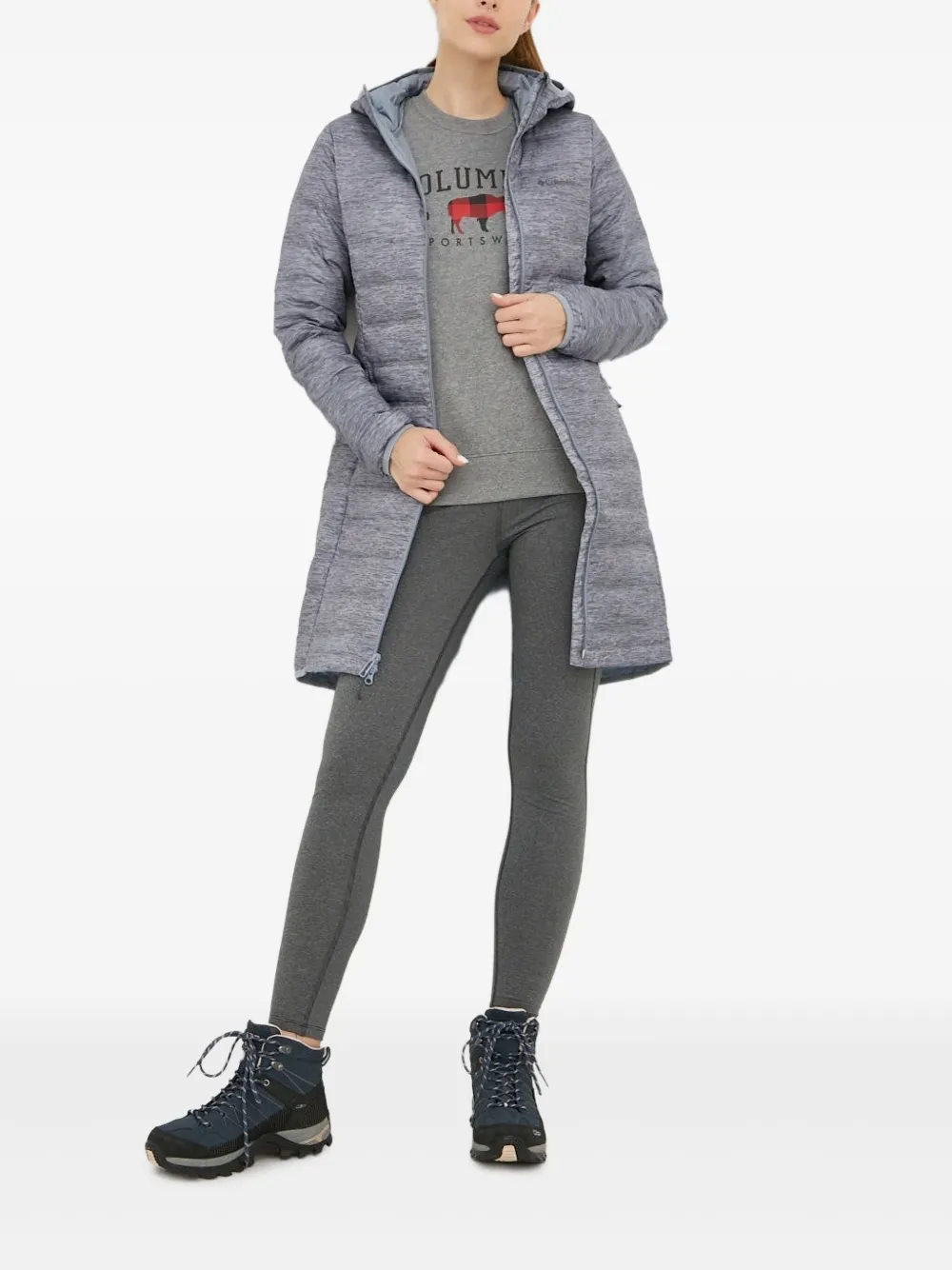 Columbia Donsjack met capuchon Grijs