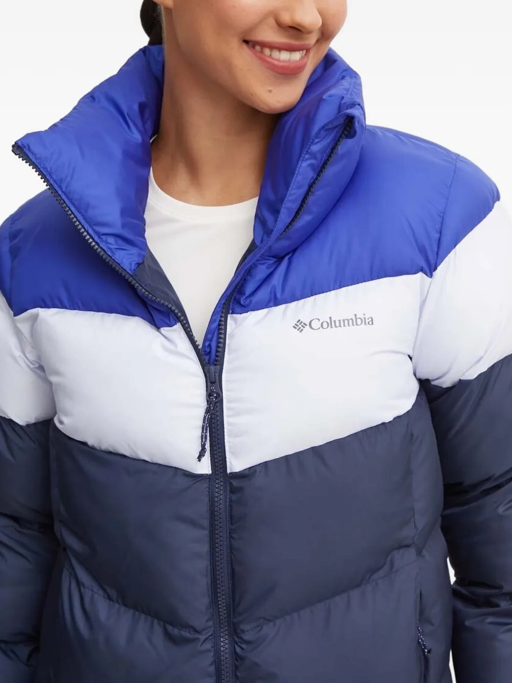 Columbia Puffect™ Ii Colourblock Puffer Jacket In Blue