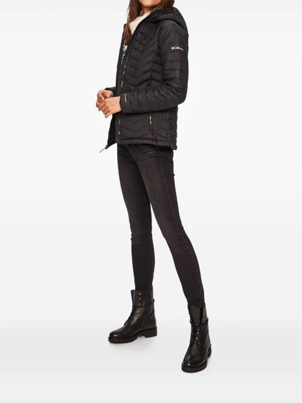 専用　Columbia hooded puffer quilted jacket Columbia Hooded chevron-quilted Puffer Jacket | Black | FARFETCH