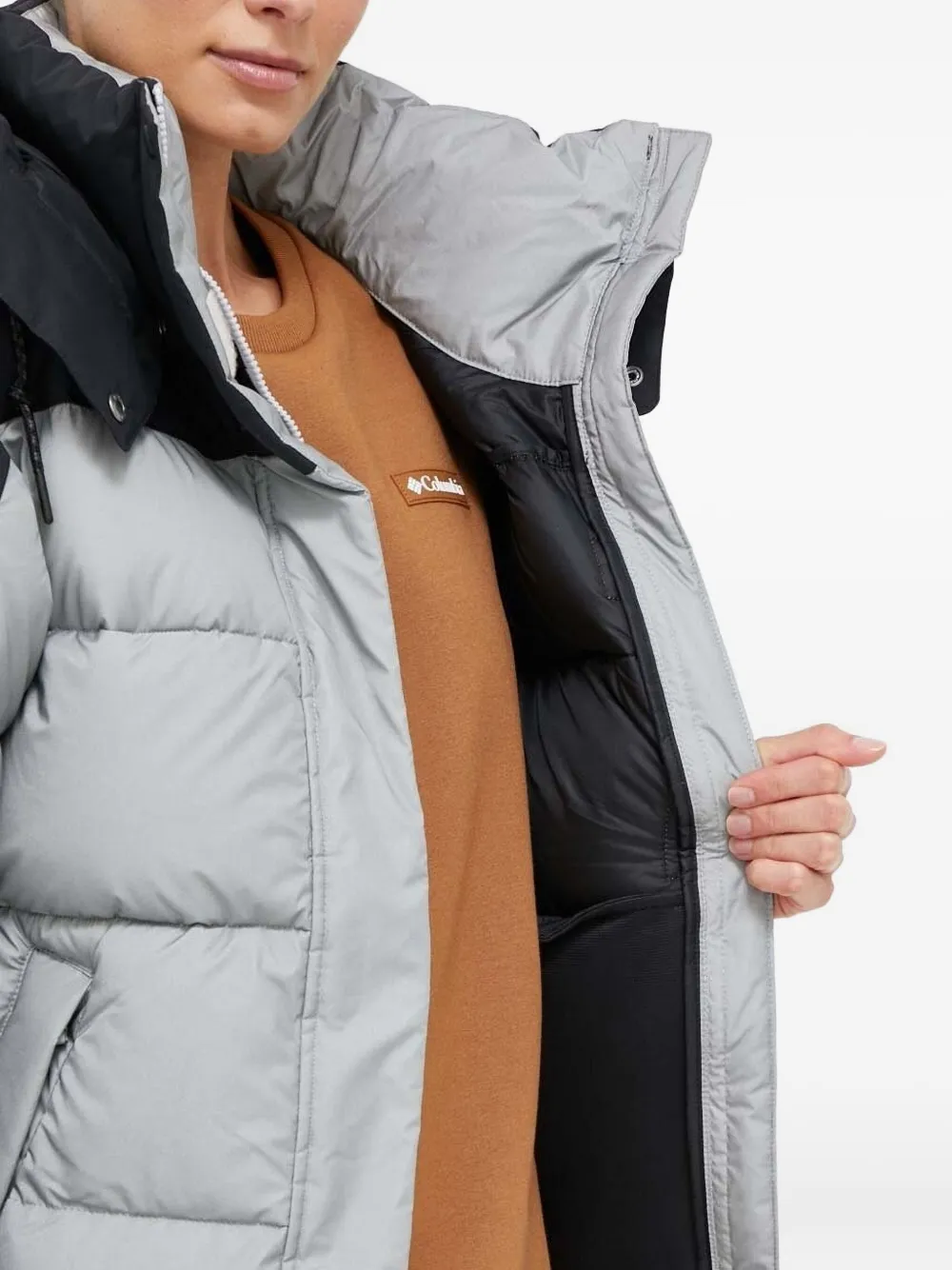 Columbia Snowqualmie™ donsjack met capuchon Grijs