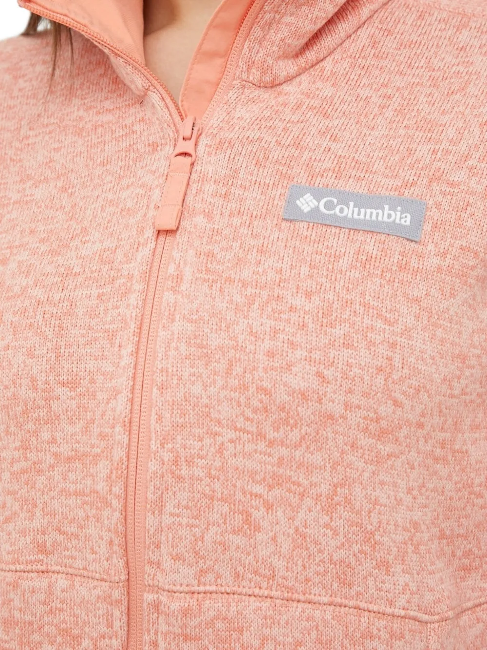 Columbia Sweater met geborduurd logo Roze
