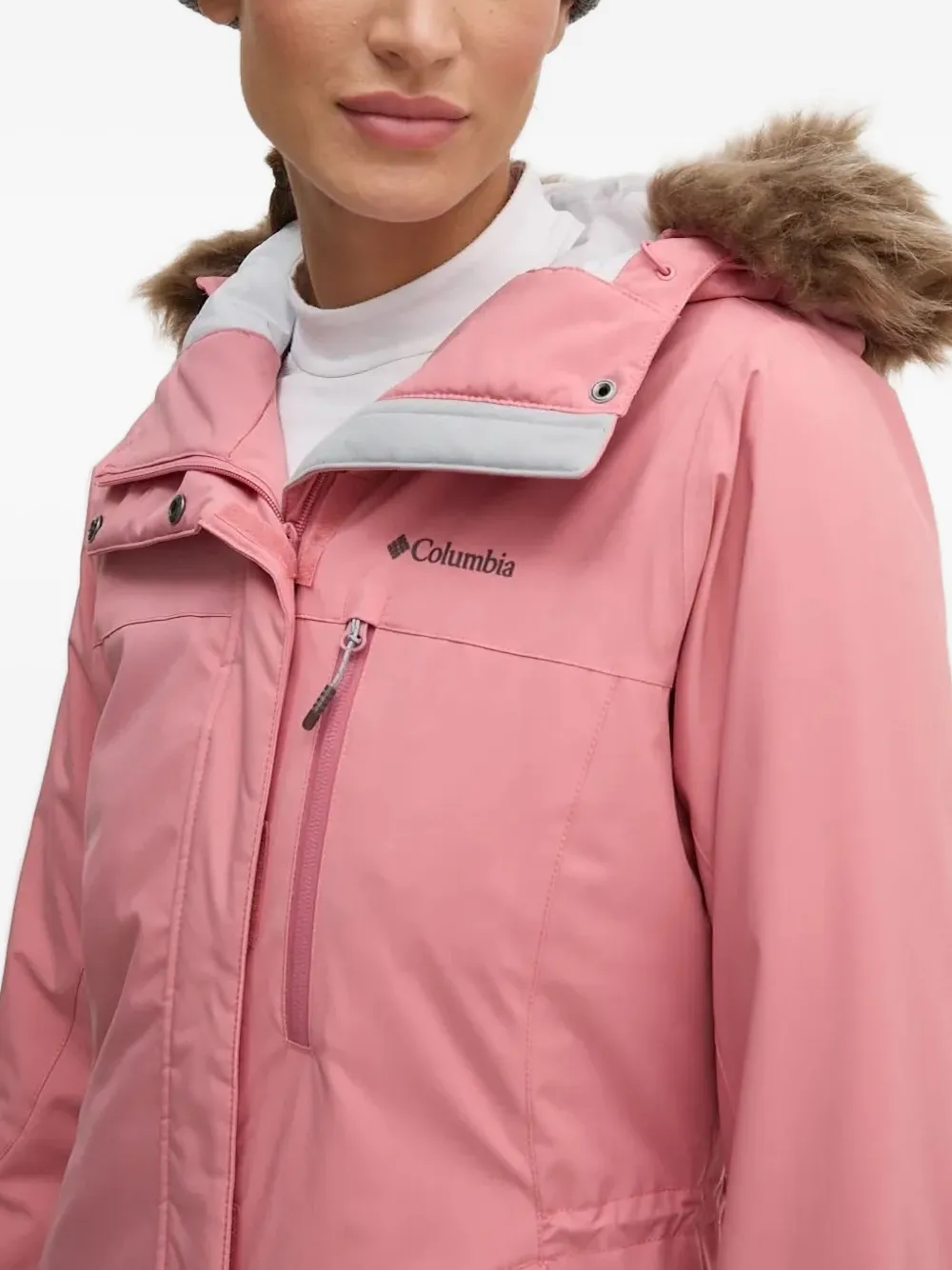 Columbia Ava Alpine™ II faux-fur-trimmed ski jacket - Roze