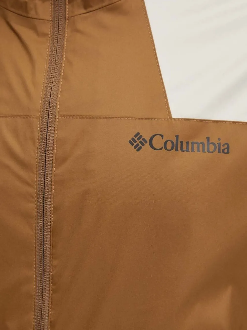 Columbia Two-toned Hooded Jacket In Brown