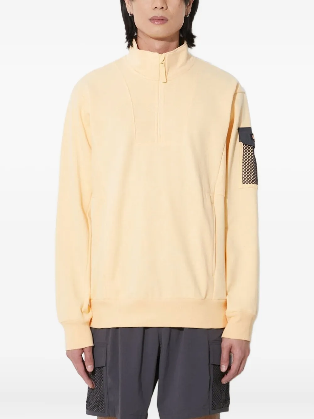 Columbia Painted Peak half-zip mesh-pocket sweatshirt Geel