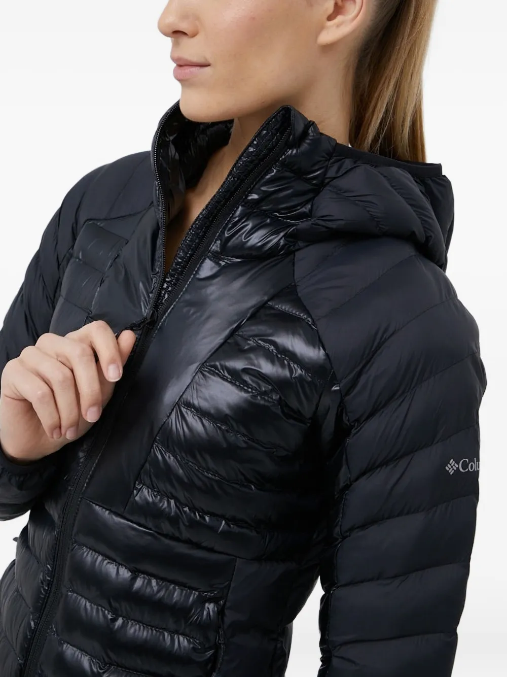 Columbia Labyrinth Loop donsjack met capuchon Zwart