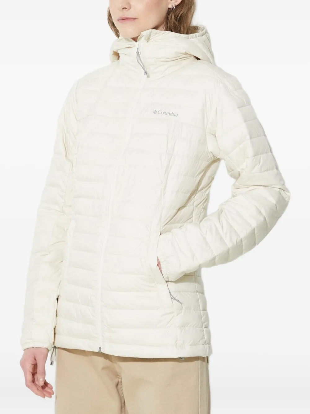 Columbia Silver Falls™ gewatteerd jack met capuchon Wit