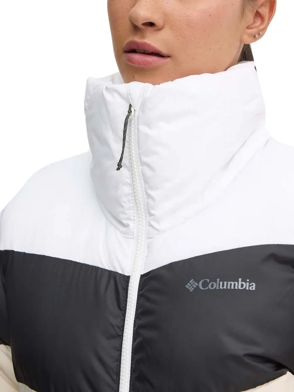 Columbia Colour-block Puffer Jacket In Neutral