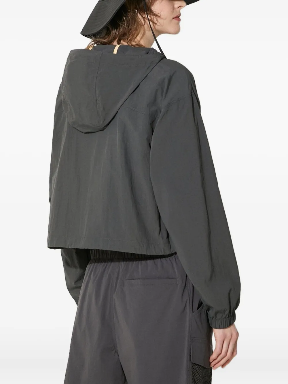 Columbia Peak™ cropped windbreaker jacket Zwart