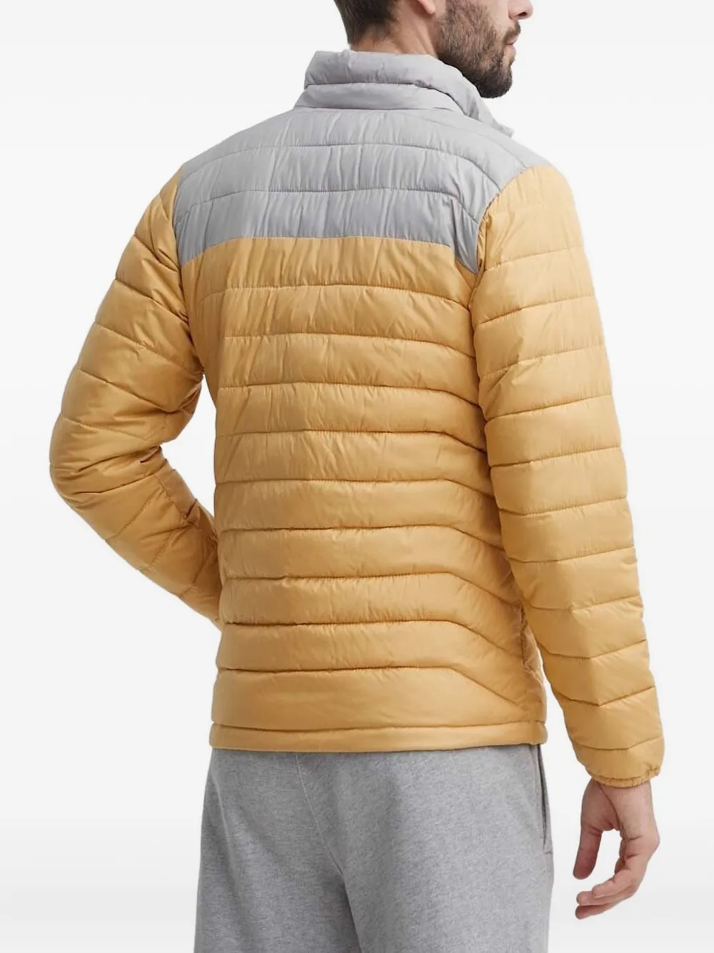 Columbia quilted two-tone padded jacket Geel