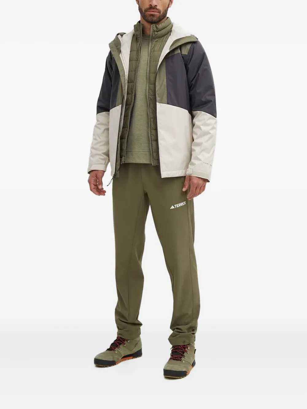 Columbia Wallowa Park interchange hooded jacket Groen