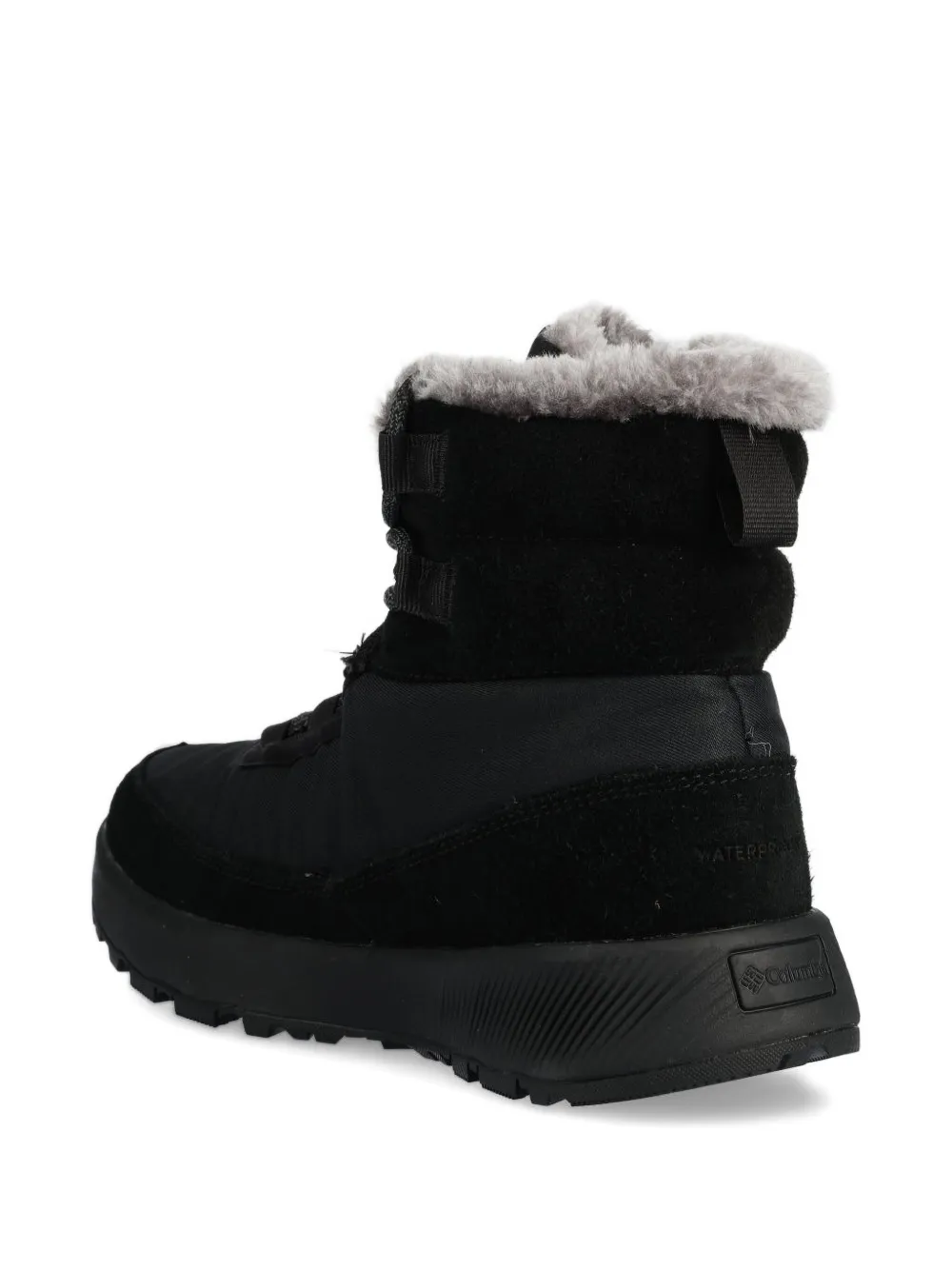 Columbia lace-up shearling ankle boots Black