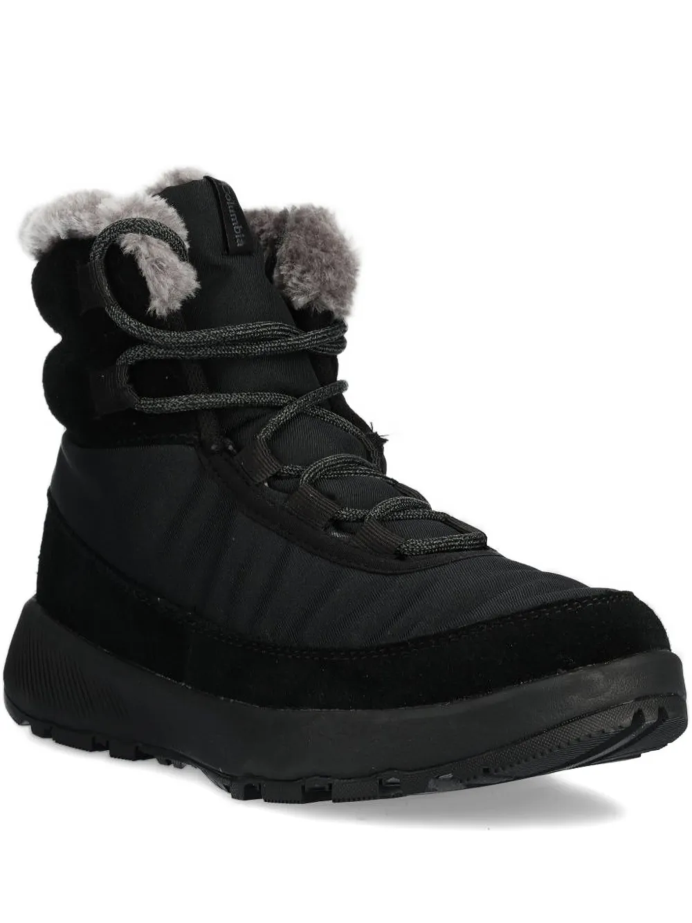 Columbia lace-up shearling ankle boots Black