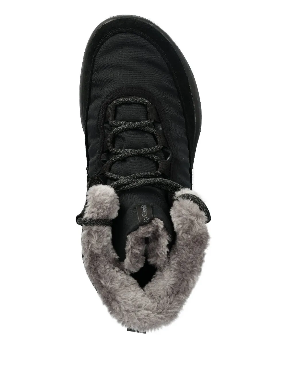 Columbia lace-up shearling ankle boots Black