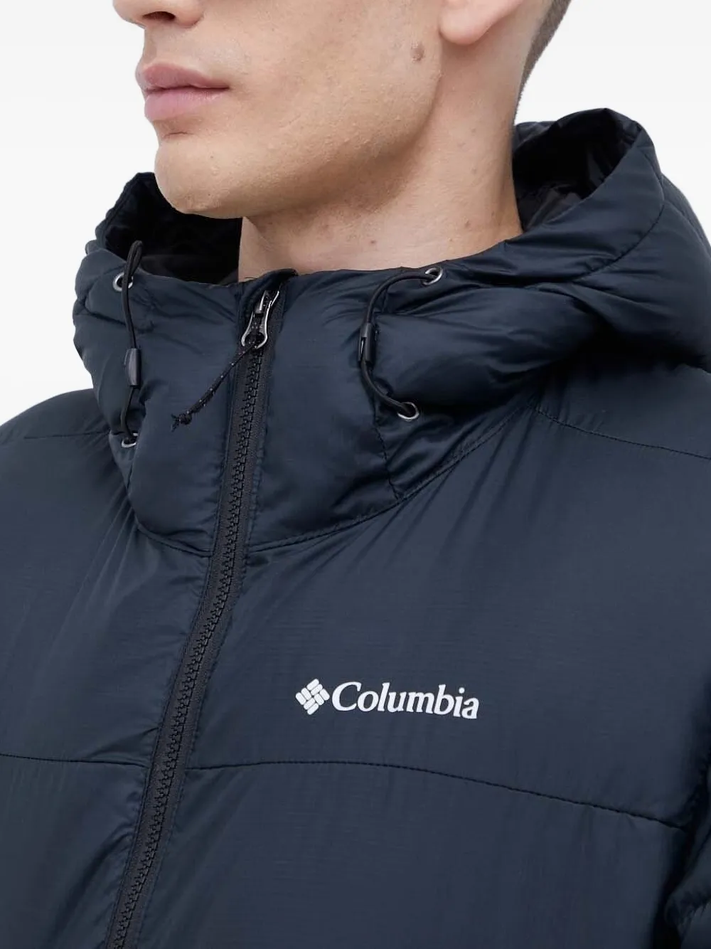 Columbia hooded puffer jacket Blauw