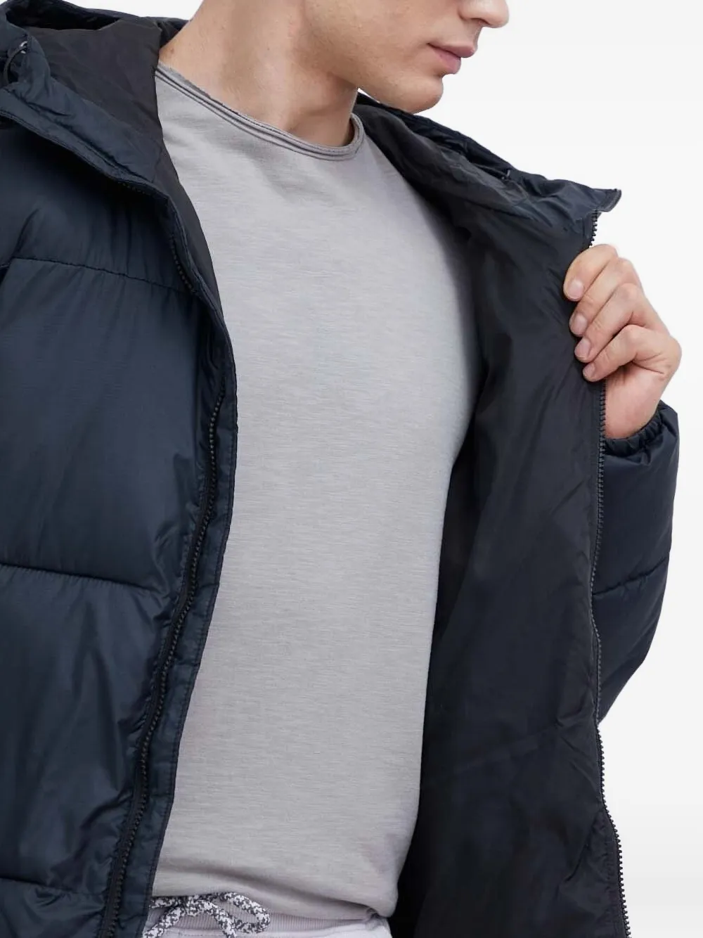 Columbia hooded puffer jacket Blauw