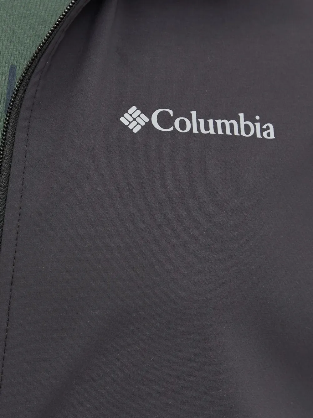 Columbia Jack met capuchon en logo op de mouwen Grijs