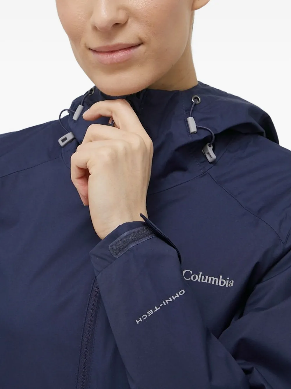 Columbia hooded zip-front jacket Blauw