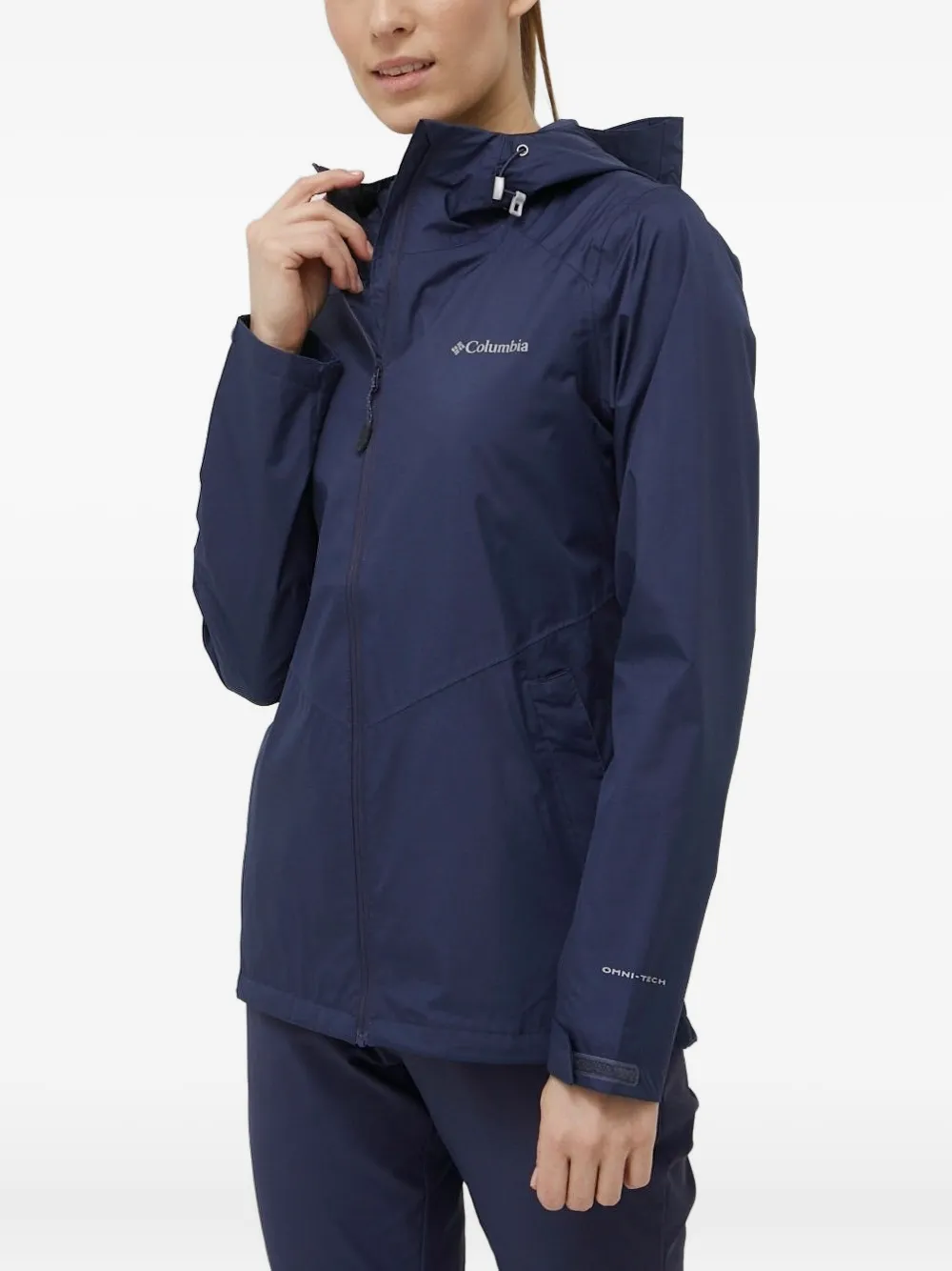Columbia hooded zip-front jacket Blauw
