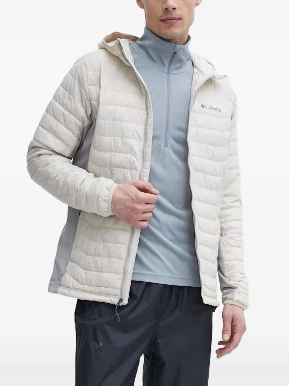 Columbia quilted hooded jacket Beige