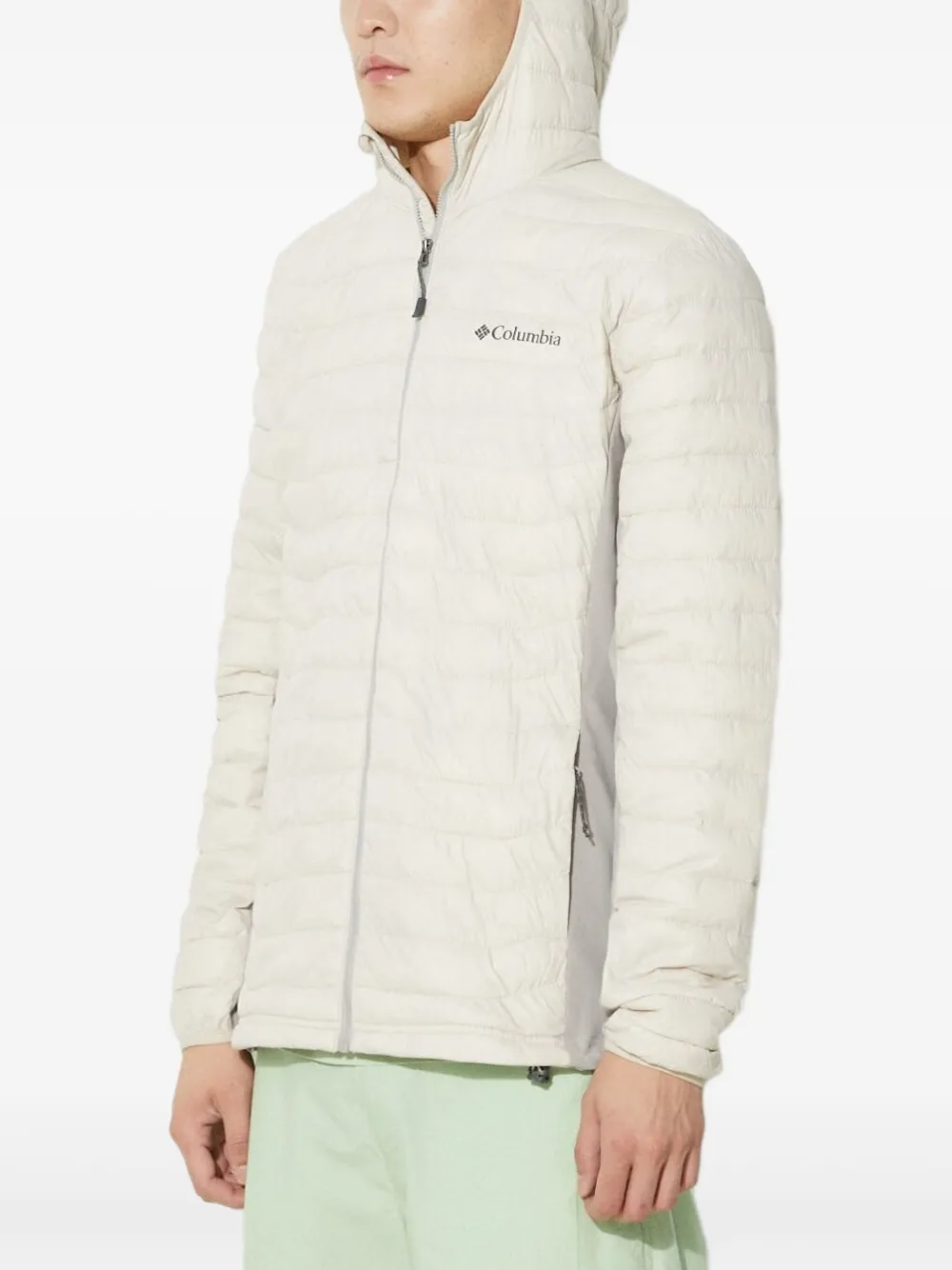 Columbia quilted hooded jacket Beige
